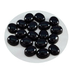Black Onyx 1PC Tiny 5x7 MM Oval Cabochon Black Fiery semi Precious Semi Precious Gemstone