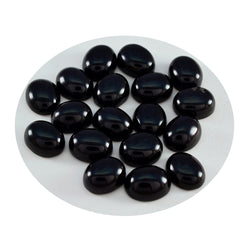 Black Onyx 1PC Tiny 5x7 MM Oval Cabochon Black Fiery semi Precious Semi Precious Gemstone