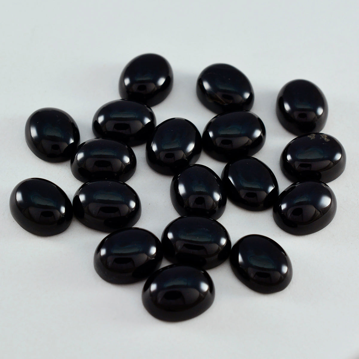 Black Onyx 1PC Small 6x8 MM Oval Cabochon Black Brilliant semi Precious Precious Gemstone