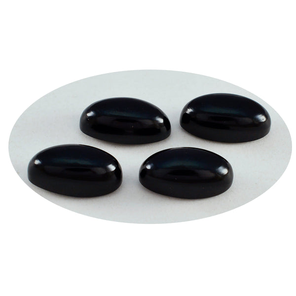 Black Onyx 1PC Medium 7x10 MM Oval Cabochon Black Splendid semi Precious Loose Gemstone
