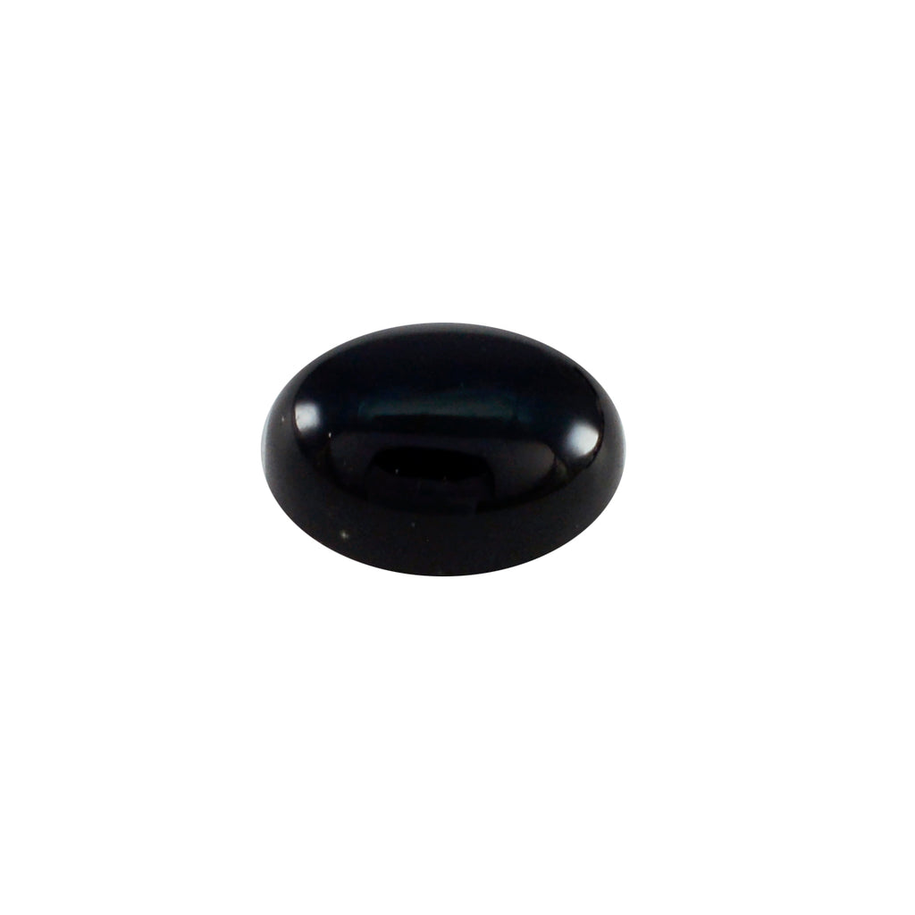 Black Onyx 1PC Medium 8x10 MM Oval Cabochon Black Luster semi Precious Loose Gemstones