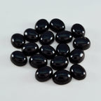 Black Onyx 10PC Tiny 4x6 MM Oval Cabochon Black Pure semi Precious Loose Gemstones