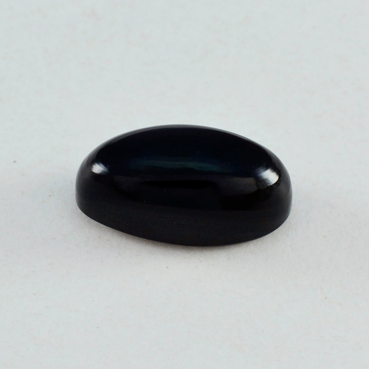 Black Onyx 1PC Small 6x9 MM Oval Cabochon Black Sparkling semi Precious Gems Sekundär produktbild