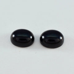 Black Onyx 1PC Small 7x9 MM Oval Cabochon Black Polished semi Precious Loose Gems