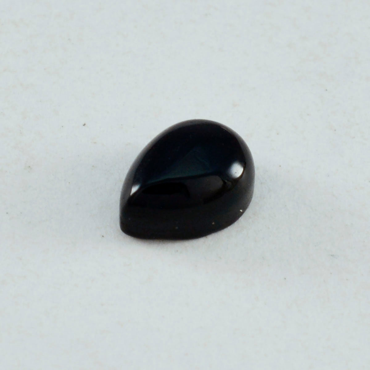 Black Onyx 1PC Tiny 5x7 MM Pear Cabochon Black Natural semi Precious Semi Precious Gemstone