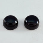 Black Onyx 1PC Large 10x10 MM Round Cabochon Black Sparkling semi Precious Gems