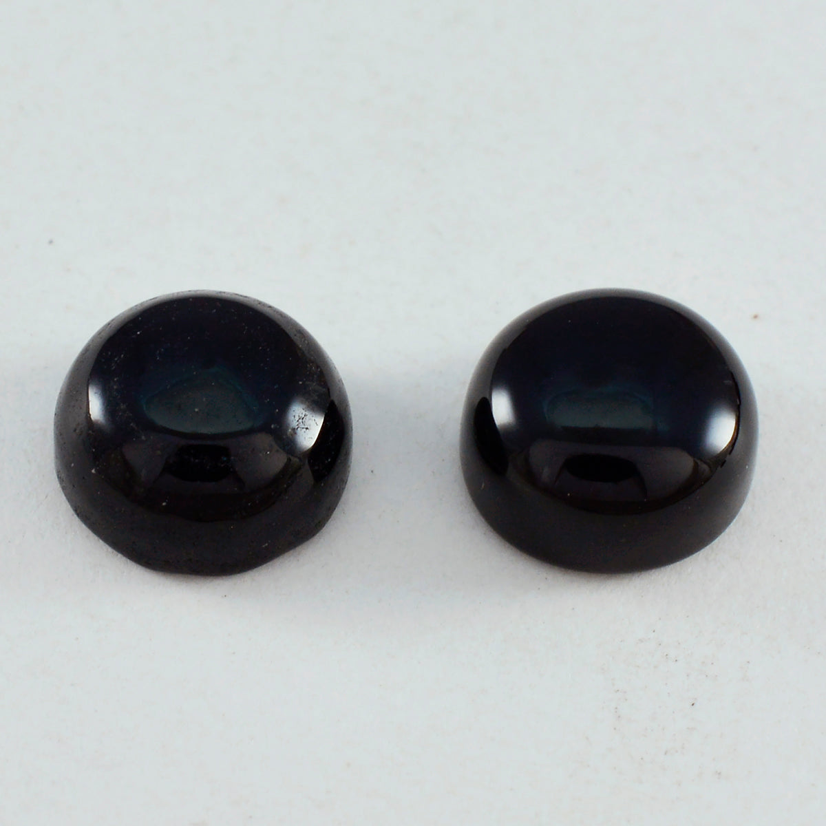 Black Onyx 1PC Large 10x10 MM Round Cabochon Black Sparkling semi Precious Gems