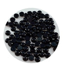 Black Onyx 10PC Tiny 3x3 MM Round Cabochon Black High Quality semi Precious Precious Gemstone