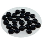 Black Onyx 10PC Tiny 5x5 MM Round Cabochon Black Genuine semi Precious Loose Gems