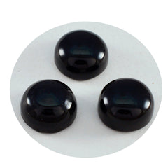 Black Onyx 1PC Medium 9x9 MM Round Cabochon Black Brilliant semi Precious Precious Gemstone