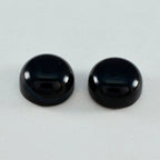 Black Onyx 1PC Large 10x10 MM Round Cabochon Black Sparkling semi Precious Gems
