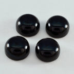 Black Onyx 1PC Large 11x11 MM Round Cabochon Black Polished semi Precious Loose Gems