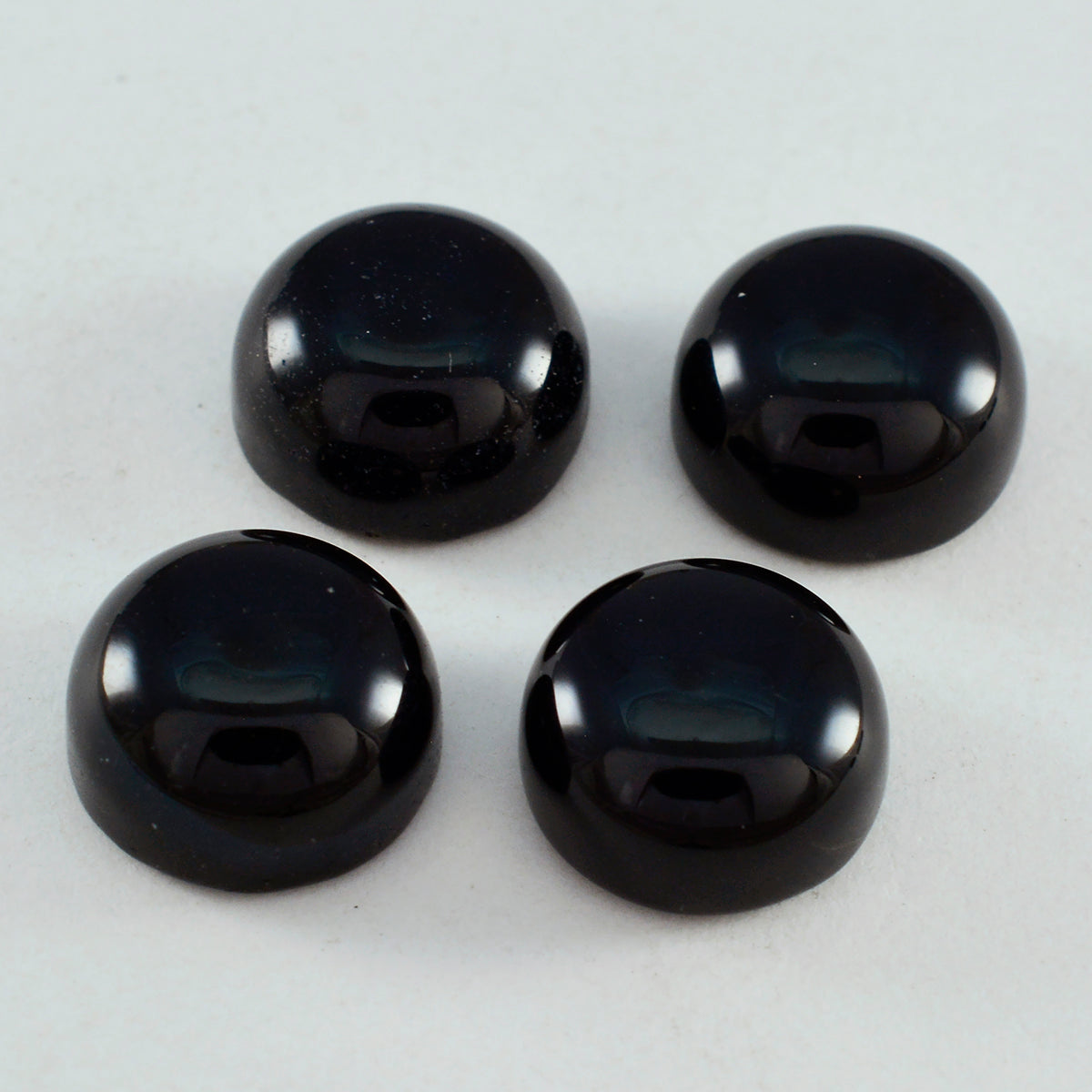 Black Onyx 1PC Large 11x11 MM Round Cabochon Black Polished semi Precious Loose Gems