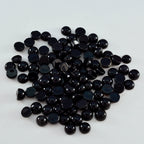 Black Onyx 10PC Tiny 3x3 MM Round Cabochon Black High Quality semi Precious Precious Gemstone