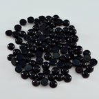 Black Onyx 10PC Tiny 4x4 MM Round Cabochon Black Natural semi Precious Gems