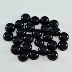 Black Onyx 10PC Tiny 5x5 MM Round Cabochon Black Genuine semi Precious Loose Gems