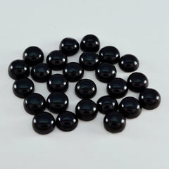 Black Onyx 1PC Tiny 6x6 MM Round Cabochon Black Superior semi Precious Loose Gemstone