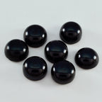 Black Onyx 1PC Small 7x7 MM Round Cabochon Black Pure semi Precious Loose Gemstones