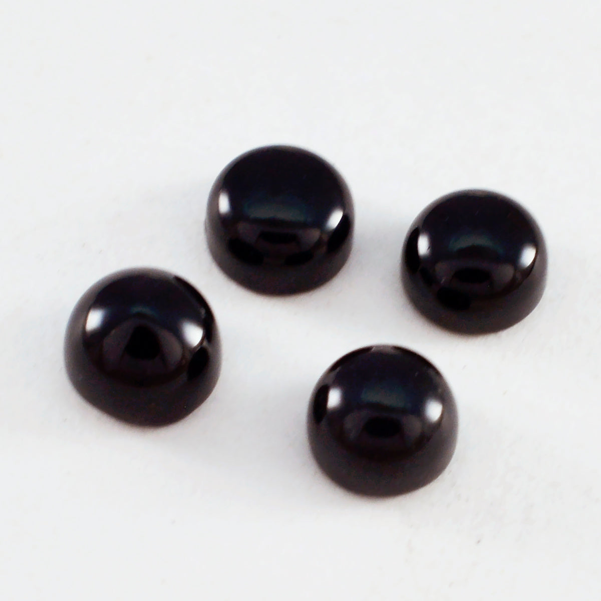 Black Onyx 1PC Medium 9x9 MM Round Cabochon Black Brilliant semi Precious Precious Gemstone