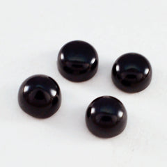 Black Onyx 1PC Medium 9x9 MM Round Cabochon Black Brilliant semi Precious Precious Gemstone
