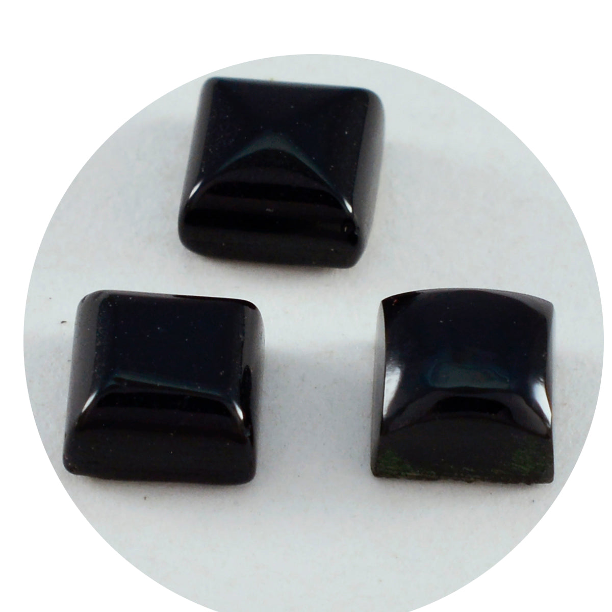 Black Onyx 1PC Large 10x10 MM Square Cabochon Black Genuine semi Precious Precious Gemstone