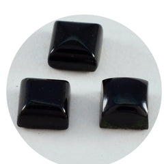Black Onyx 1PC Large 10x10 MM Square Cabochon Black Genuine semi Precious Precious Gemstone