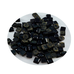 Black Onyx 10PC Tiny 5x5 MM Square Cabochon Black Lustrous semi Precious Gems