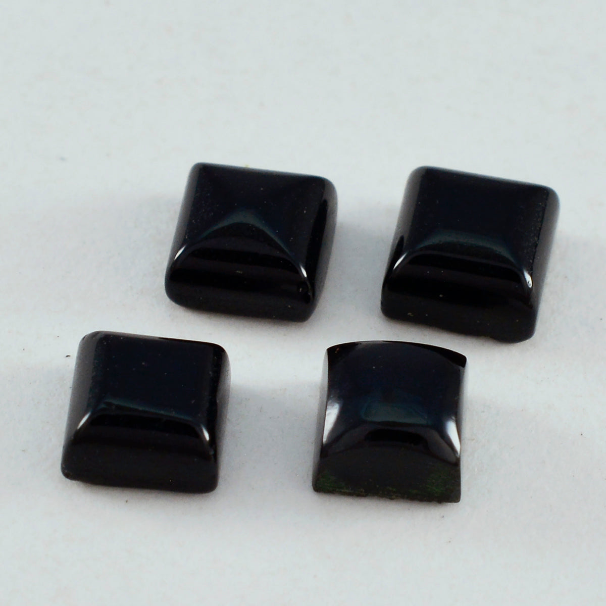 Black Onyx 1PC Large 11x11 MM Square Cabochon Black Superior semi Precious Gems Huvudsaklig produktbild