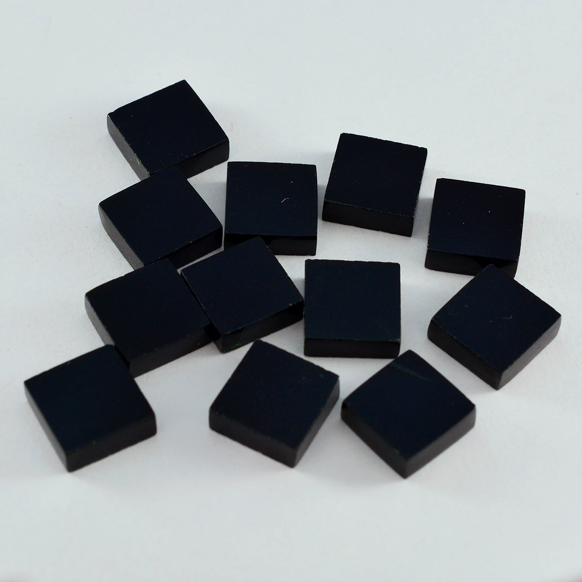 Black Onyx 1PC Small 8x8 MM Square Cabochon Black High Quality semi Precious Loose Gemstones Huvudsaklig produktbild