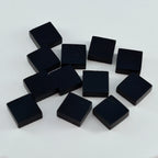 Black Onyx 1PC Small 8x8 MM Square Cabochon Black High Quality semi Precious Loose Gemstones