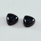 Black Onyx 1PC Large 10x10 MM Triangle Cabochon Black Sparkling semi Precious Semi Precious Gemstone