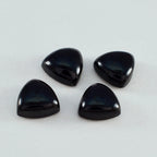 Black Onyx 1PC Large 11x11 MM Triangle Cabochon Black Polished semi Precious Precious Gemstone