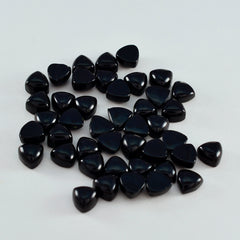 Black Onyx 10PC Tiny 3x3 MM Triangle Cabochon Black High Quality semi Precious Loose Gemstones