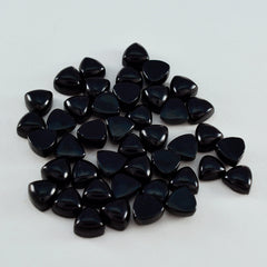 Black Onyx 10PC Tiny 4x4 MM Triangle Cabochon Black Natural semi Precious Semi Precious Gemstone