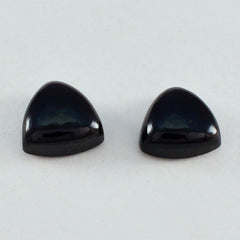Black Onyx 1PC Medium 9x9 MM Triangle Cabochon Black Brilliant semi Precious Loose Gemstones