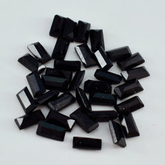 Black Onyx 1PC Large 8x16 MM Baguette Faceted Black Lustrous Semi Precious Loose Gemstone