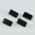 Black Onyx 1PC Small 6x12 MM Baguette Faceted Black Splendid Semi Precious Gems