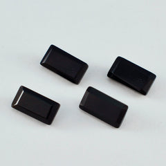 Black Onyx 1PC Small 6x12 MM Baguette Faceted Black Splendid Semi Precious Gems