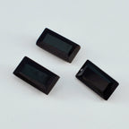 Black Onyx 1PC Medium 7x14 MM Baguette Faceted Black Luster Semi Precious Loose Gems