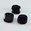 Black Onyx 1PC Chunky 14x14 MM Cushion Faceted Black Genuine Semi Precious Loose Gems