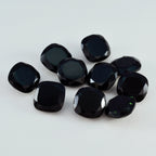 Black Onyx 1PC Tiny 6x6 MM Cushion Faceted Black Polished Semi Precious Loose Gems