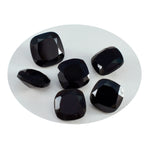 Black Onyx 1PC Small 8x8 MM Cushion Faceted Black Luster Semi Precious Loose Gemstones