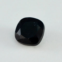 Black Onyx 1PC Chunky 15x15 MM Cushion Faceted Black Superior Semi Precious Loose Gemstone