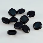 Black Onyx 1PC Medium 9x9 MM Cushion Faceted Black Lustrous Semi Precious Gems