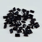 Black Onyx 1PC Medium 8x10 MM Emerald Faceted Black Sparkling Semi Precious Gems