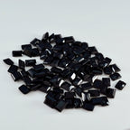 Black Onyx 1PC Tiny 5x7 MM Emerald Faceted Black Genuine Semi Precious Loose Gemstones