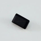 Black Onyx 1PC Small 6x8 MM Emerald Faceted Black Superior Semi Precious Gems