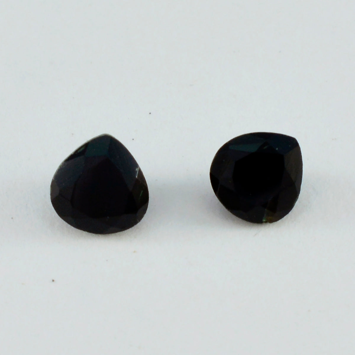Black Onyx 1PC Large 11x11 MM Heart Faceted Black Fine Semi Precious Loose Gemstone