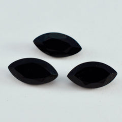 Black Onyx 1PC Chunky 10x20 MM Marquise Faceted Black Brilliant Semi Precious Loose Gems