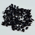Black Onyx 1PC Tiny 3x6 MM Marquise Faceted Black High Quality Semi Precious Loose Gemstones